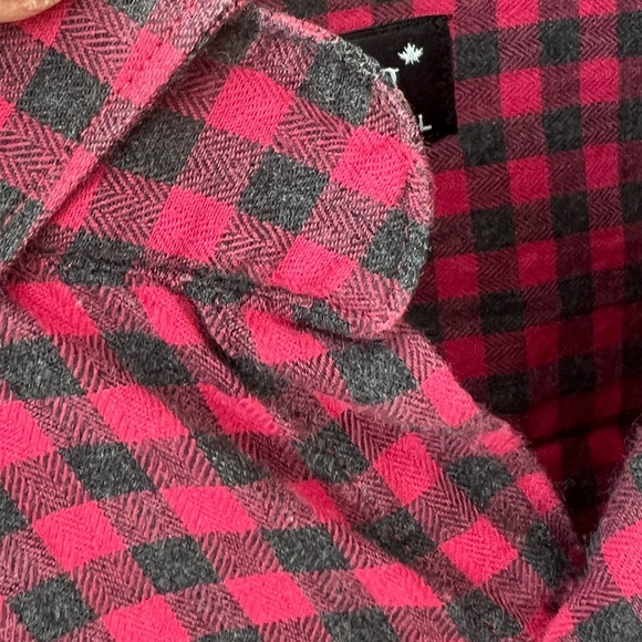 Jared Lang Men's Red Checkered Shirt Size Large Button Down Casual - Picture 4 of 9
